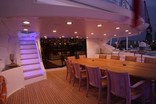Yacht Devocean -  Upper Deck Al fresco Dining